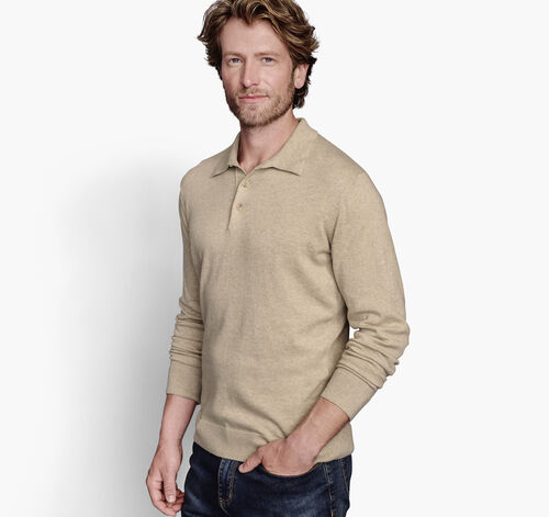Polo Sweater - Oatmeal
