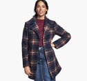 Plaid Teddy Coat image number null