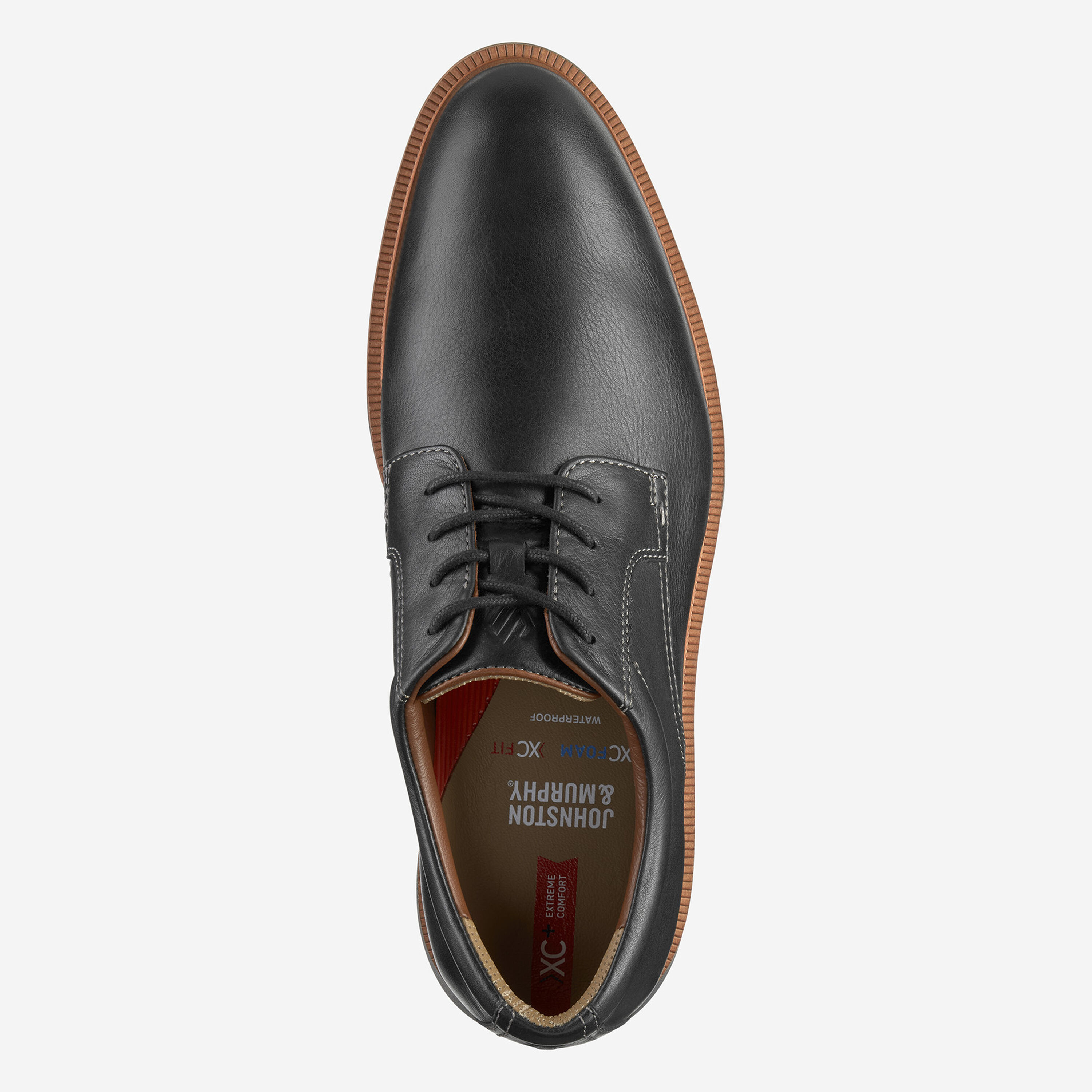 Mens Johnston & Murphy XC+ Parker Plain Toe Oxford in Black Leather. 20-4383 Amazon.com: Johnston & Murphy Men main image 2