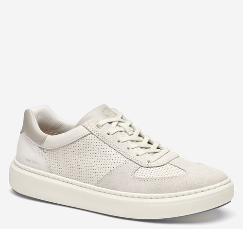 Anders T-Toe - White Suede/Full-Grain Leather
