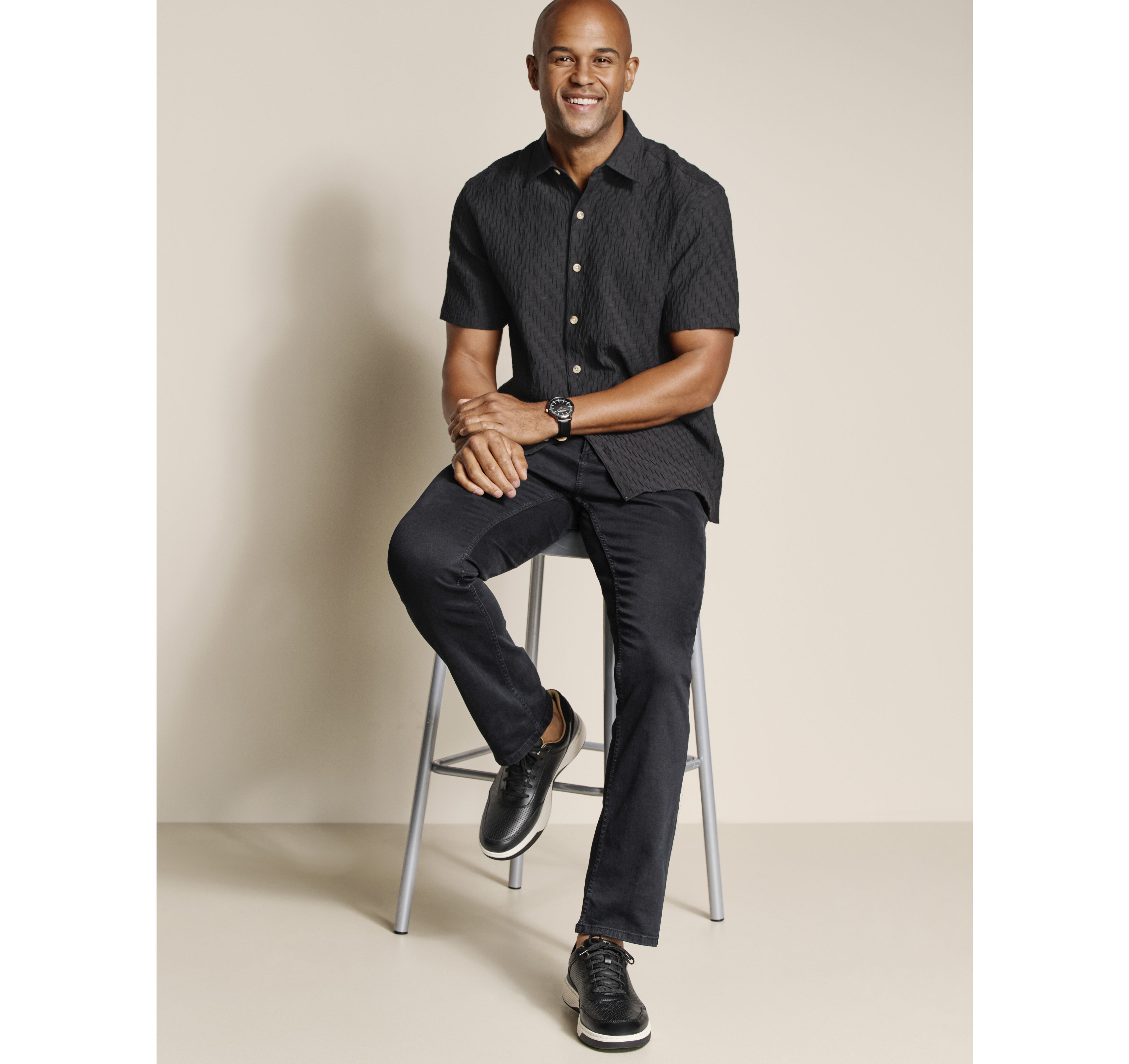 Monterey Textured Short-Sleeve Shirt