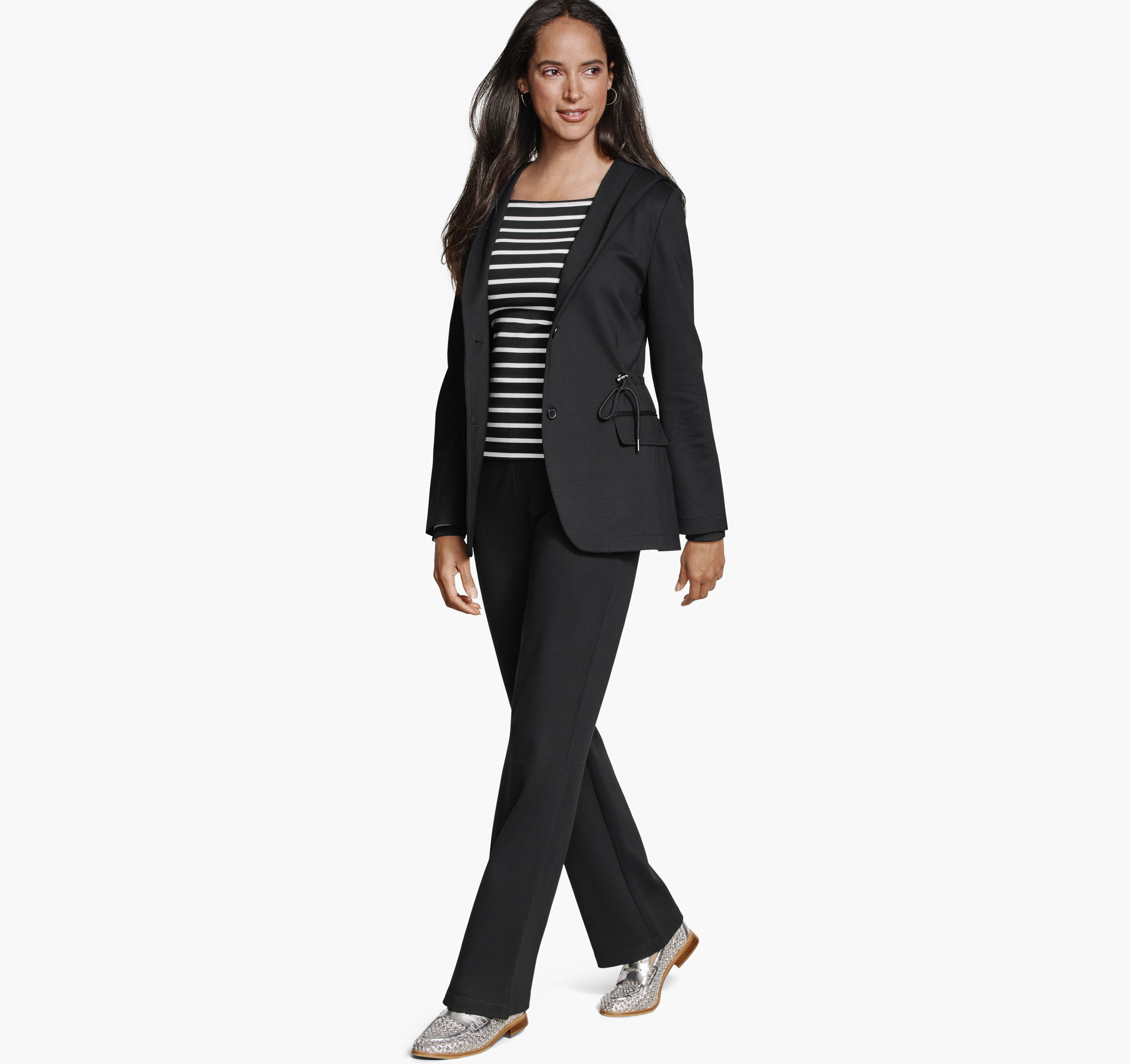 XC Flex® Shawl-Collar Blazer with Hood