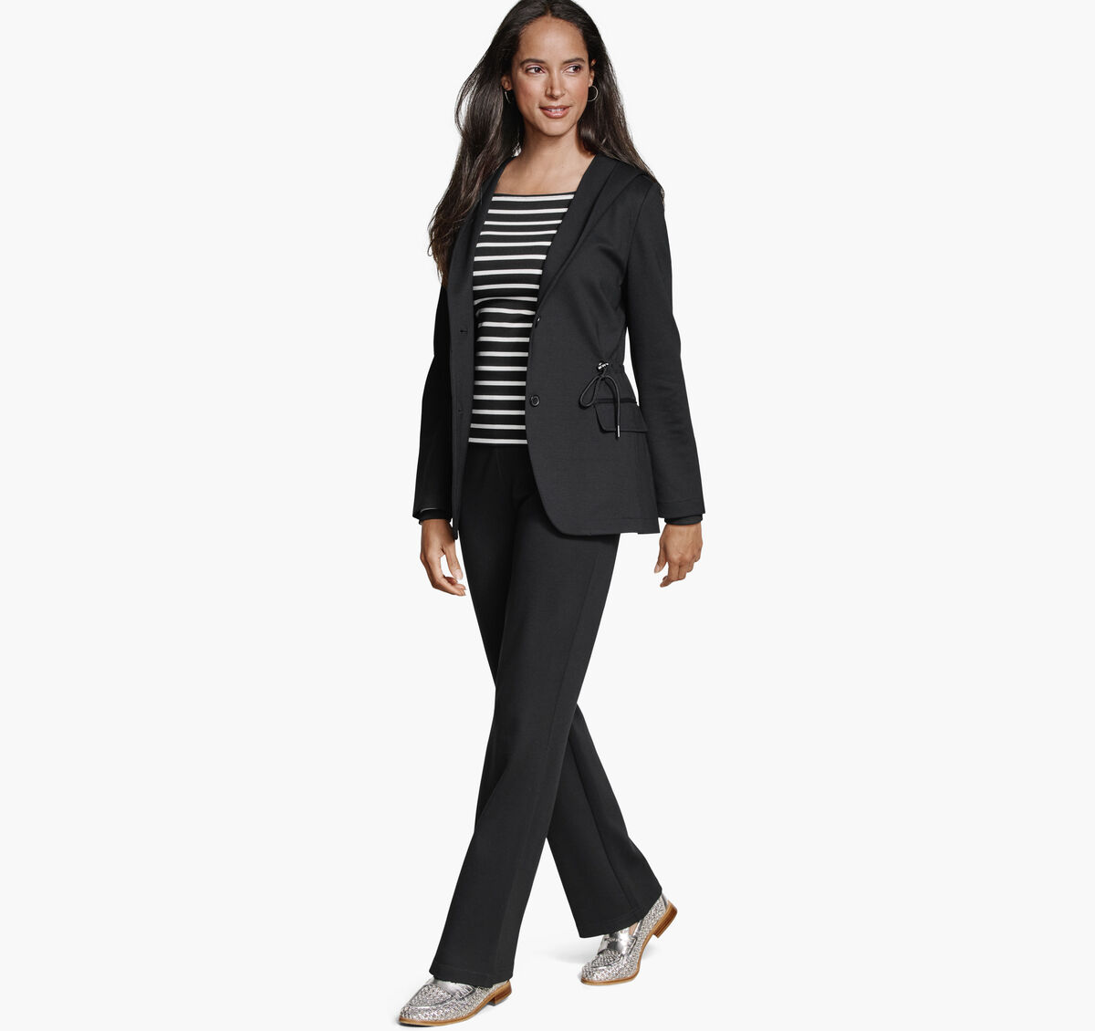 XC Flex&reg; Shawl-Collar Blazer with Hood image number null