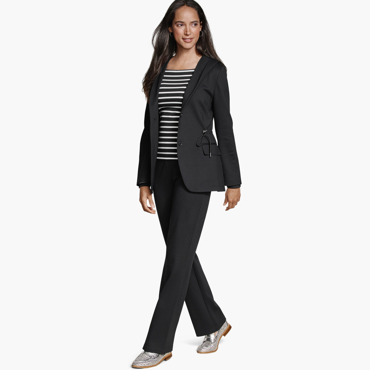 XC Flex&reg; Shawl-Collar Blazer with Hood image number null