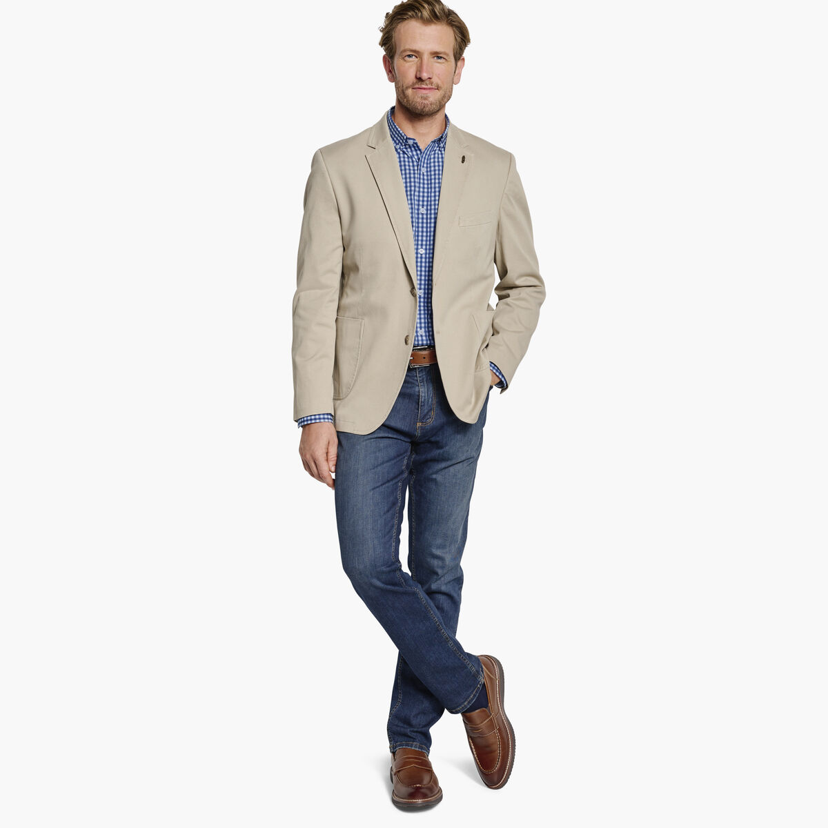 Washed Cotton Blazer image number null