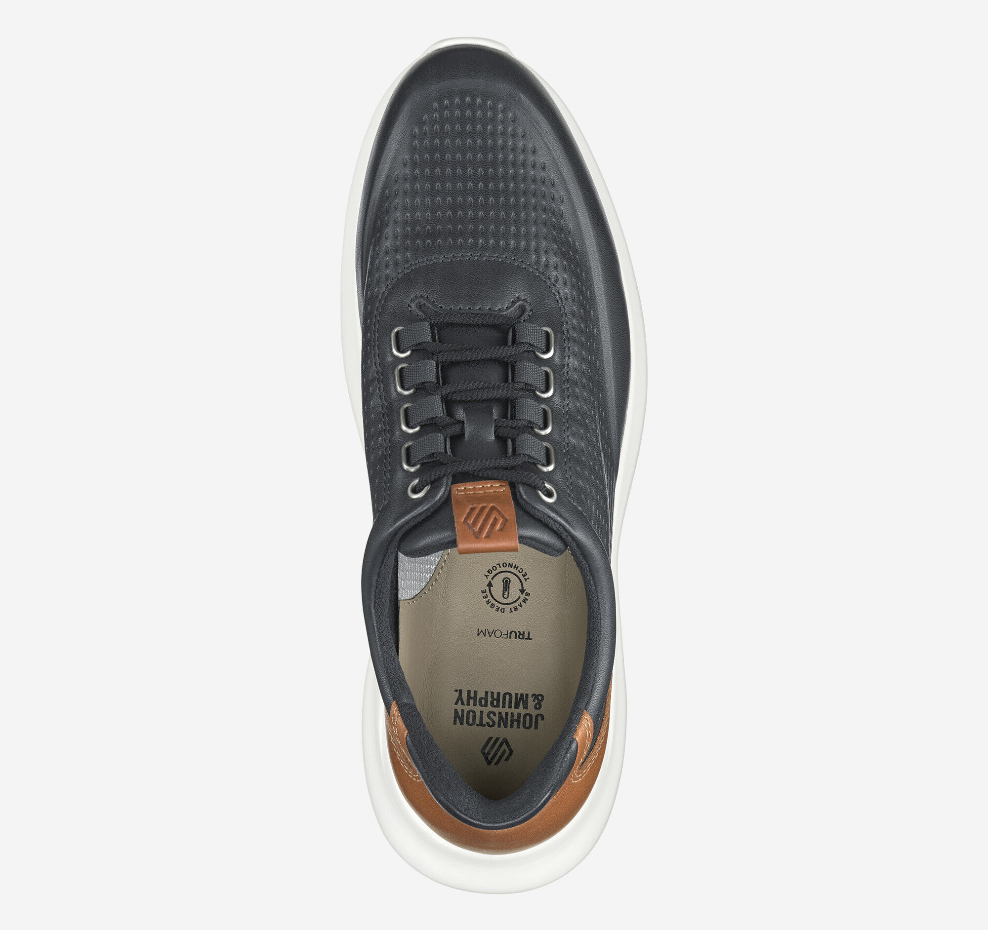 Men's Amherst 2.0 Embossed U-Throat in Black Full Grain | Johnston