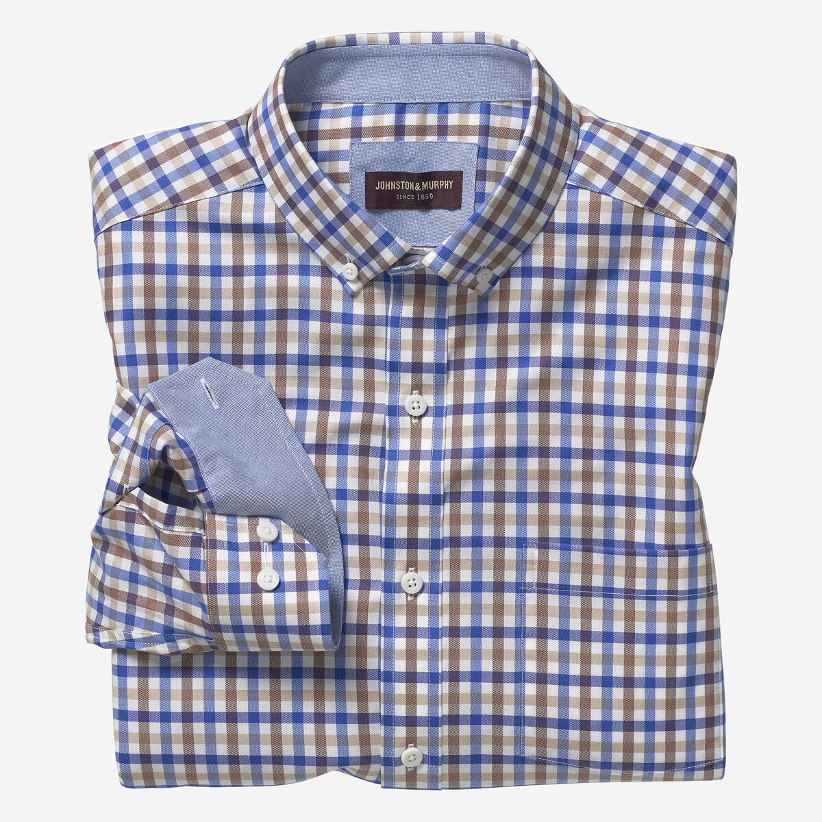 Button-Collar Cotton Shirt image number null