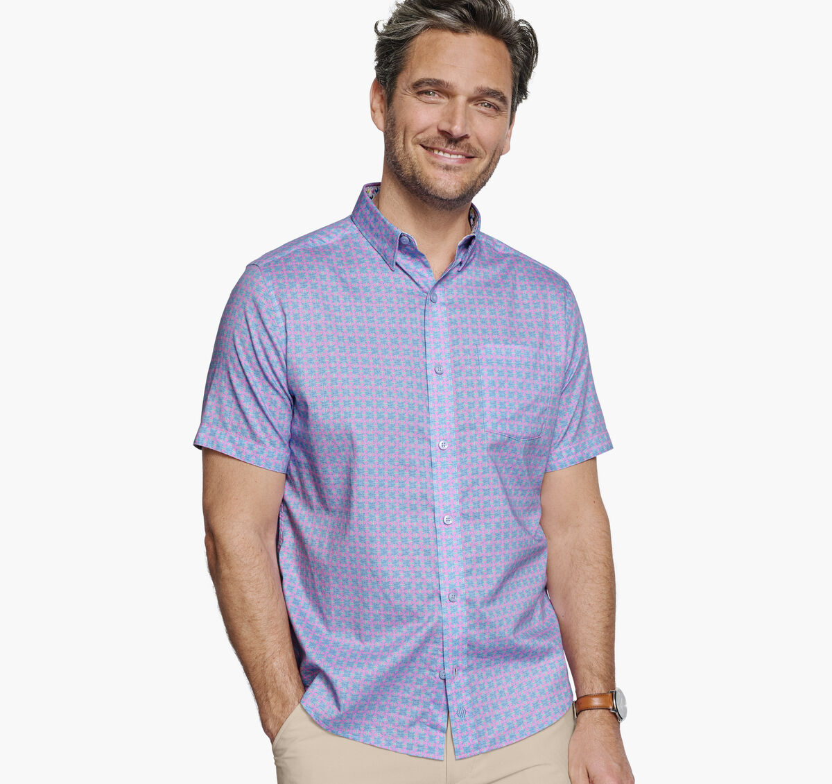 Printed Short-Sleeve Shirt image number null