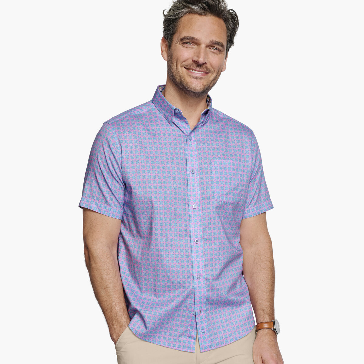 Printed Short-Sleeve Shirt image number null
