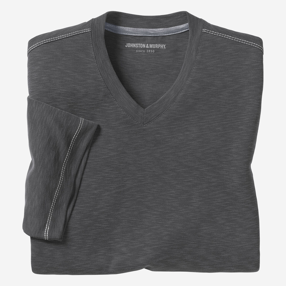 Vintage Slub V-Neck Tee image number null