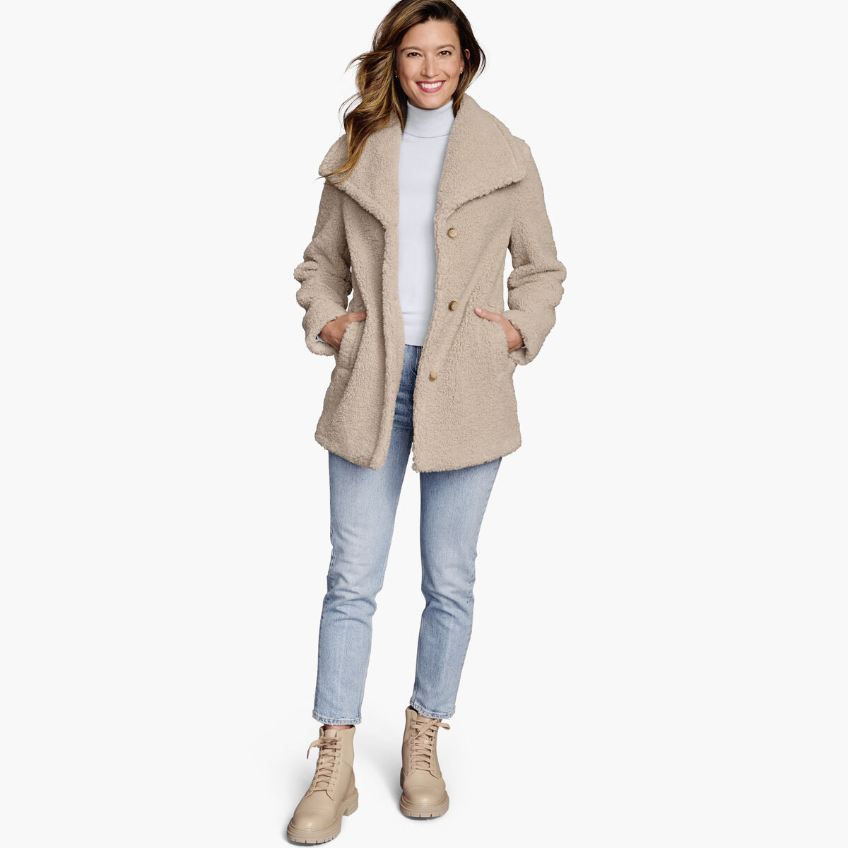 Faux Fur Teddy Coat image number null