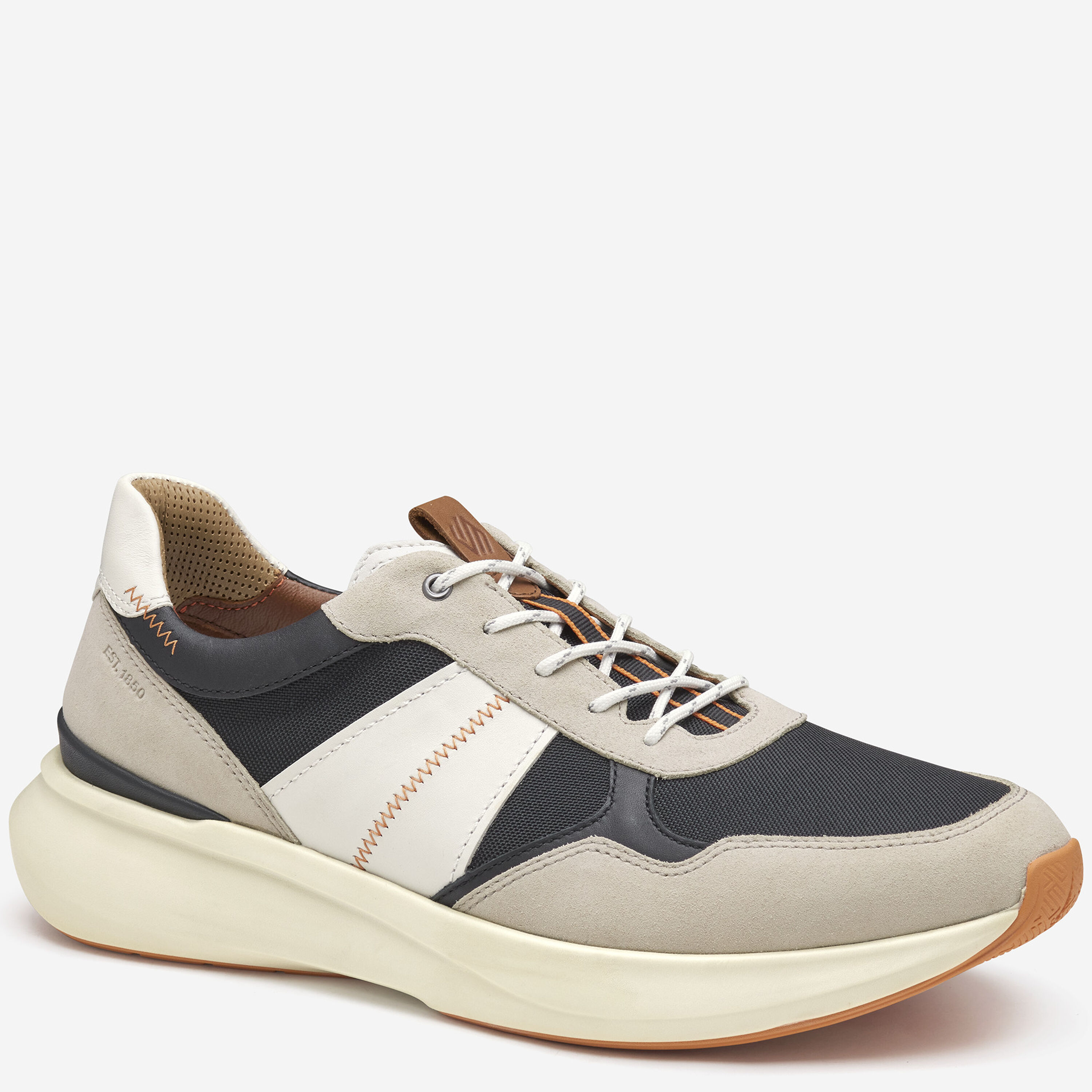 Declan Ware Men's XC+™ Declan Jogger in Beige Multi Waterproof Suede/Full Grain ...