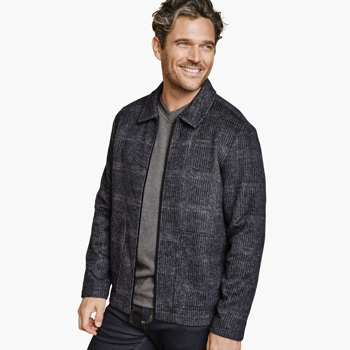 Wool-Blend Shirt Jacket image number null