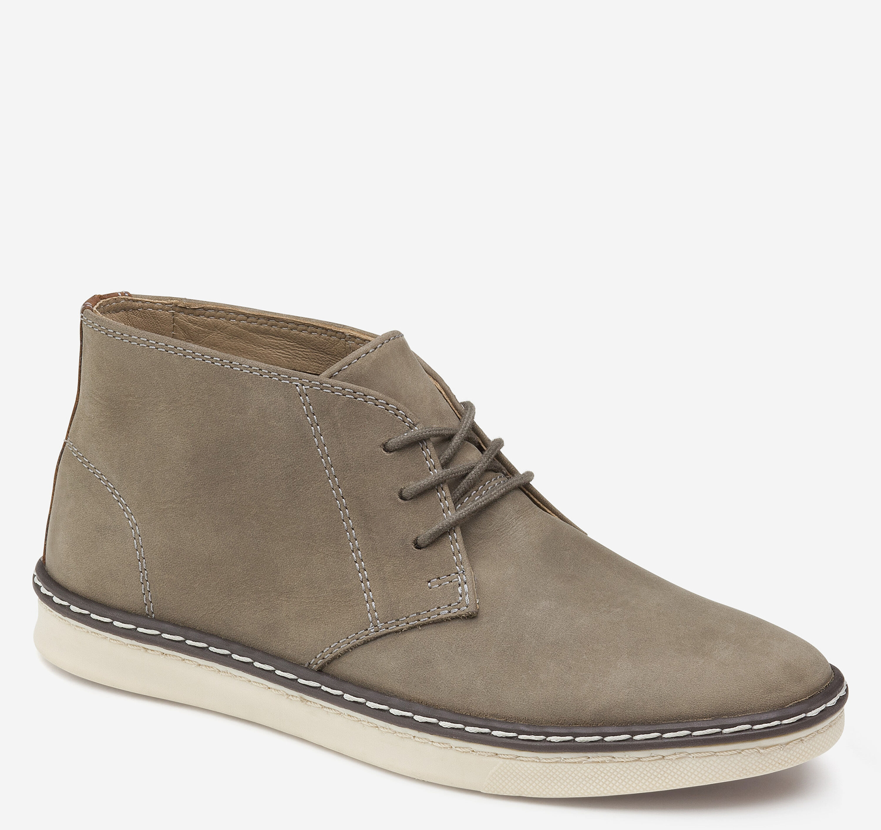 Big Kid McGuffey Chukka in Gray Oiled Nubuck | Johnston & Murphy display picture 2