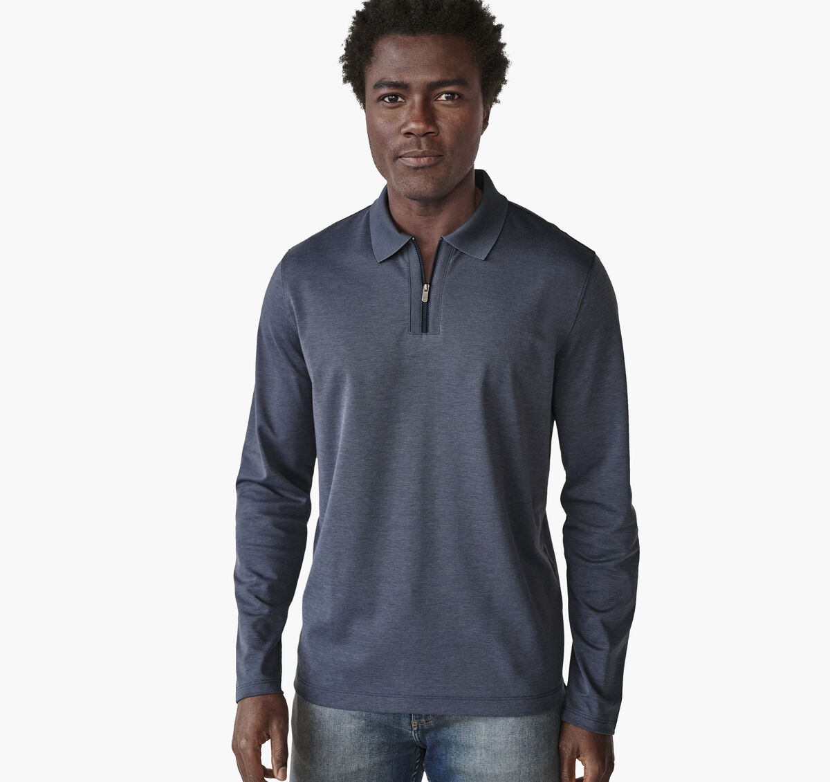 Cochran Long-Sleeve Zip Polo image number null