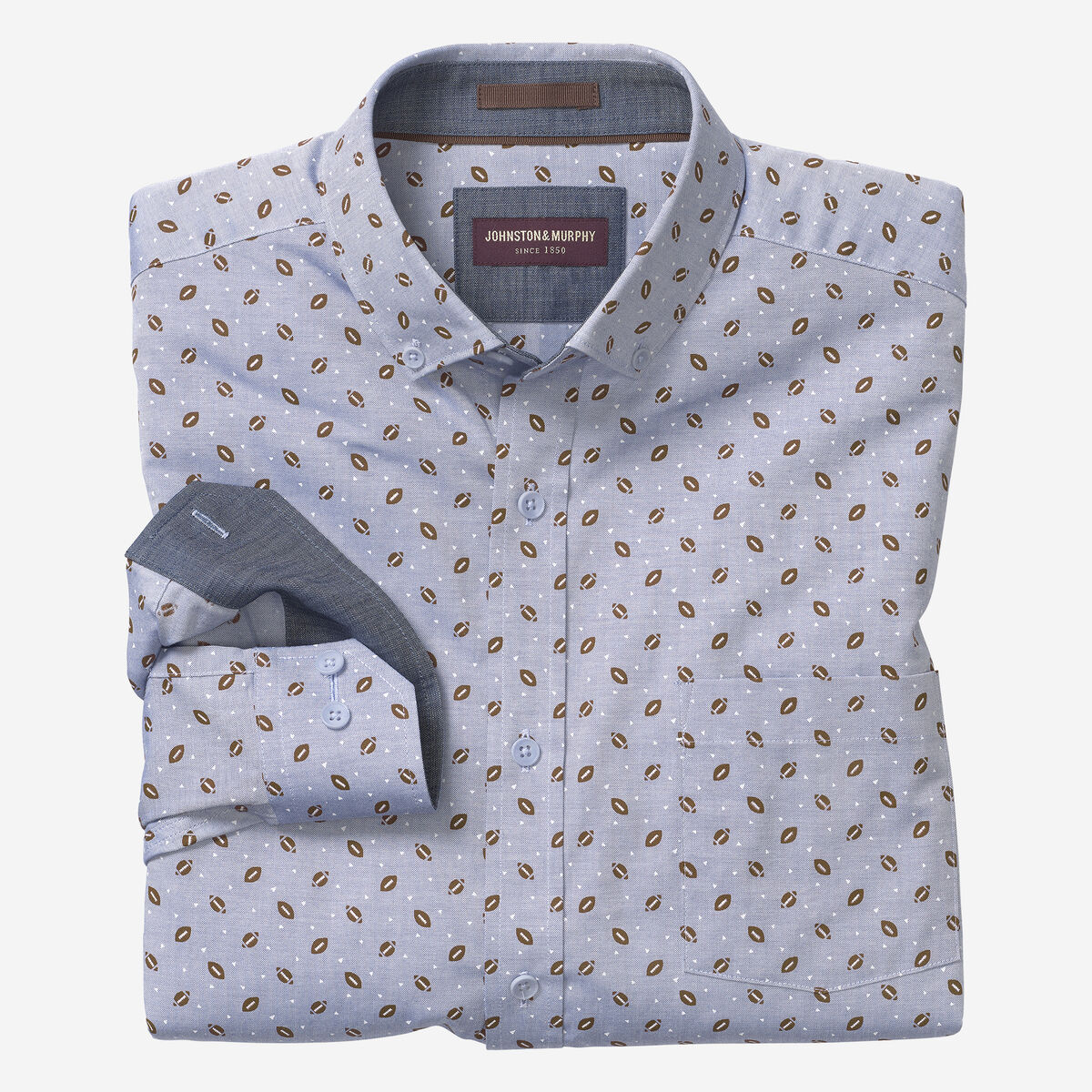 Button-Collar Premium Cotton Shirt image number null