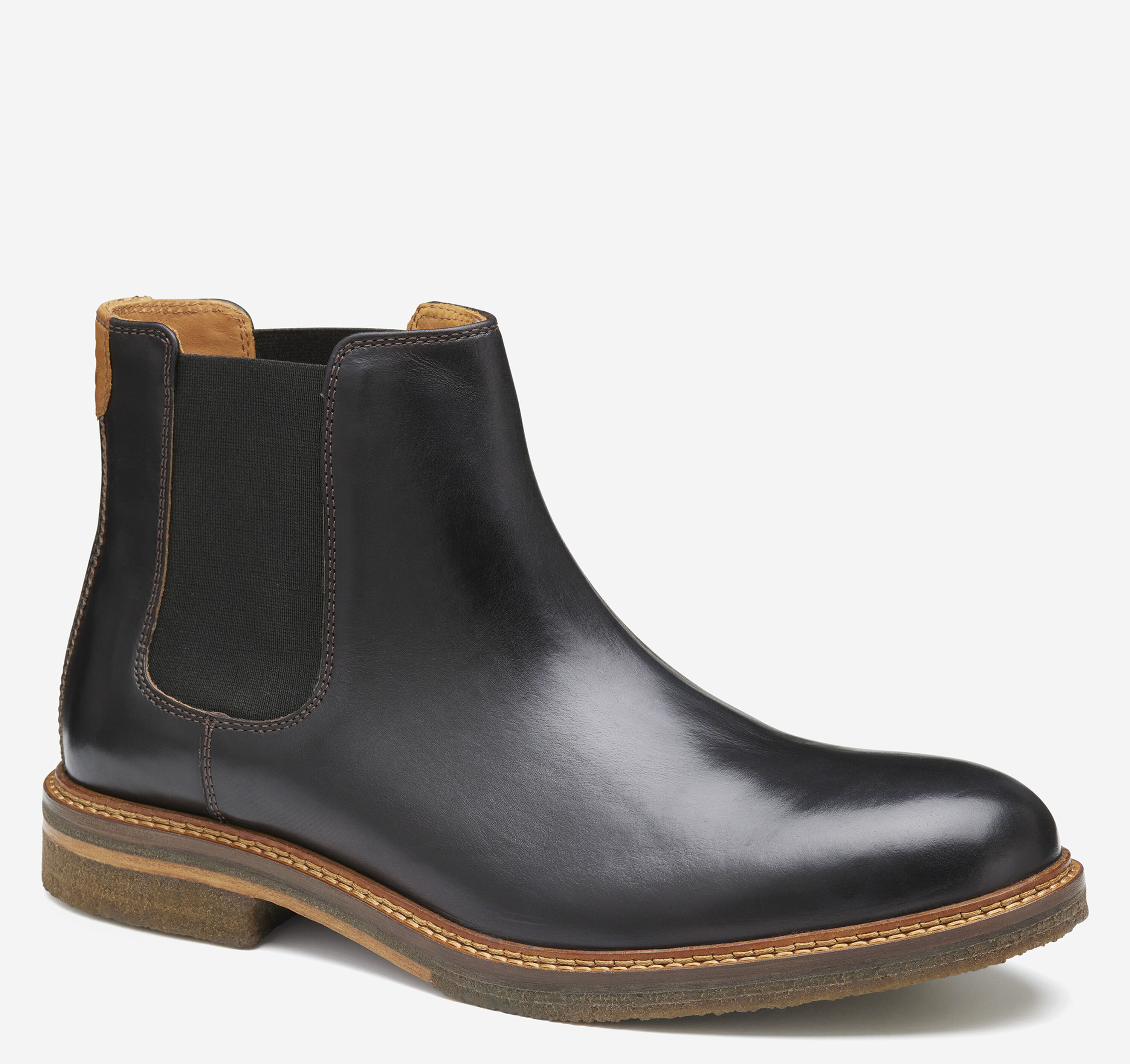 Johnston & Murphy Calder 175th Anniversary Black Leather Chelsea Boot Size 10.5 Johnston & Murphy Calder Plain Toe Chelsea Boot (Men  main image 4