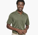 Vintage Slub V-Neck Polo image number null