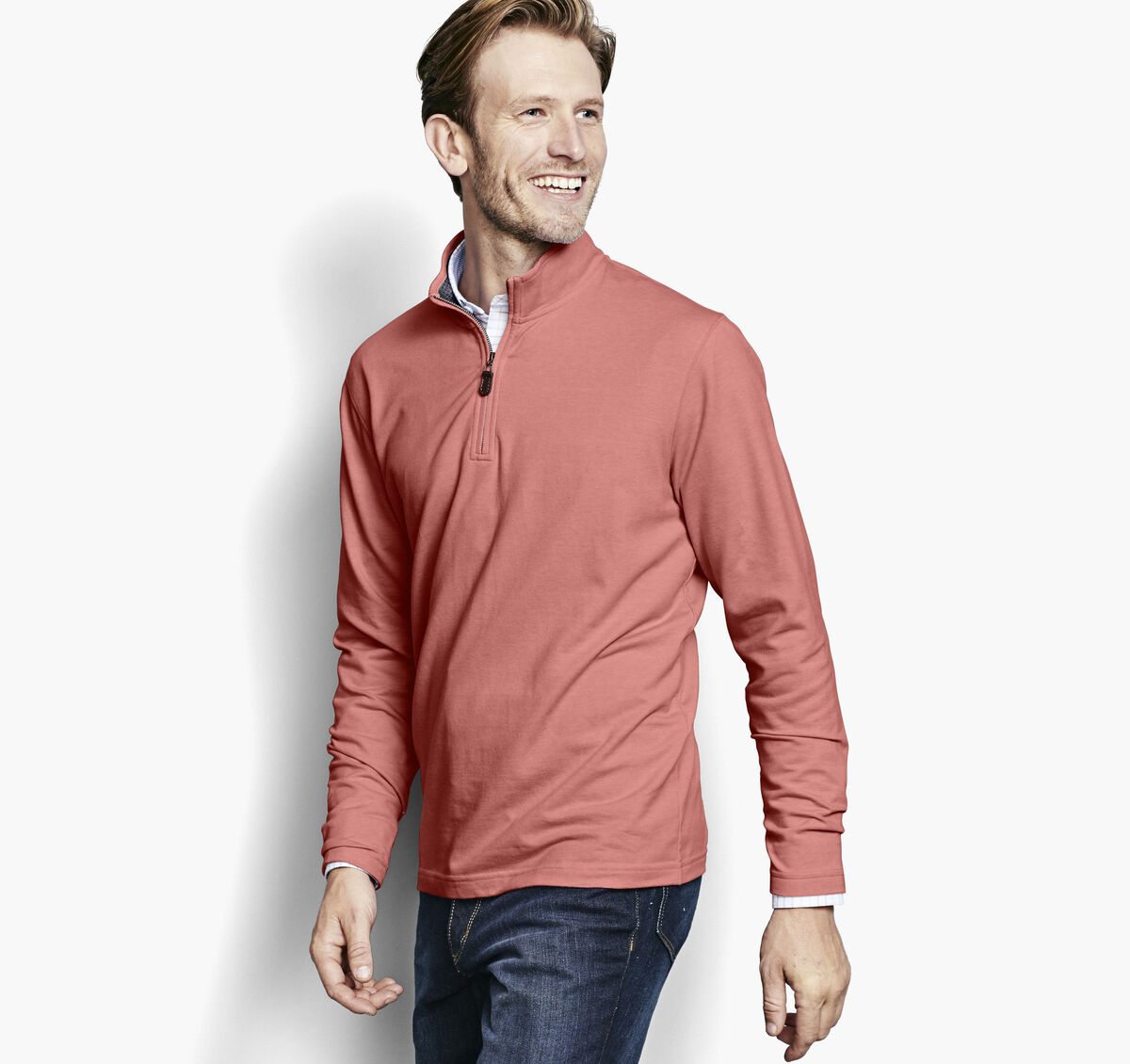French Terry Quarter-Zip image number null