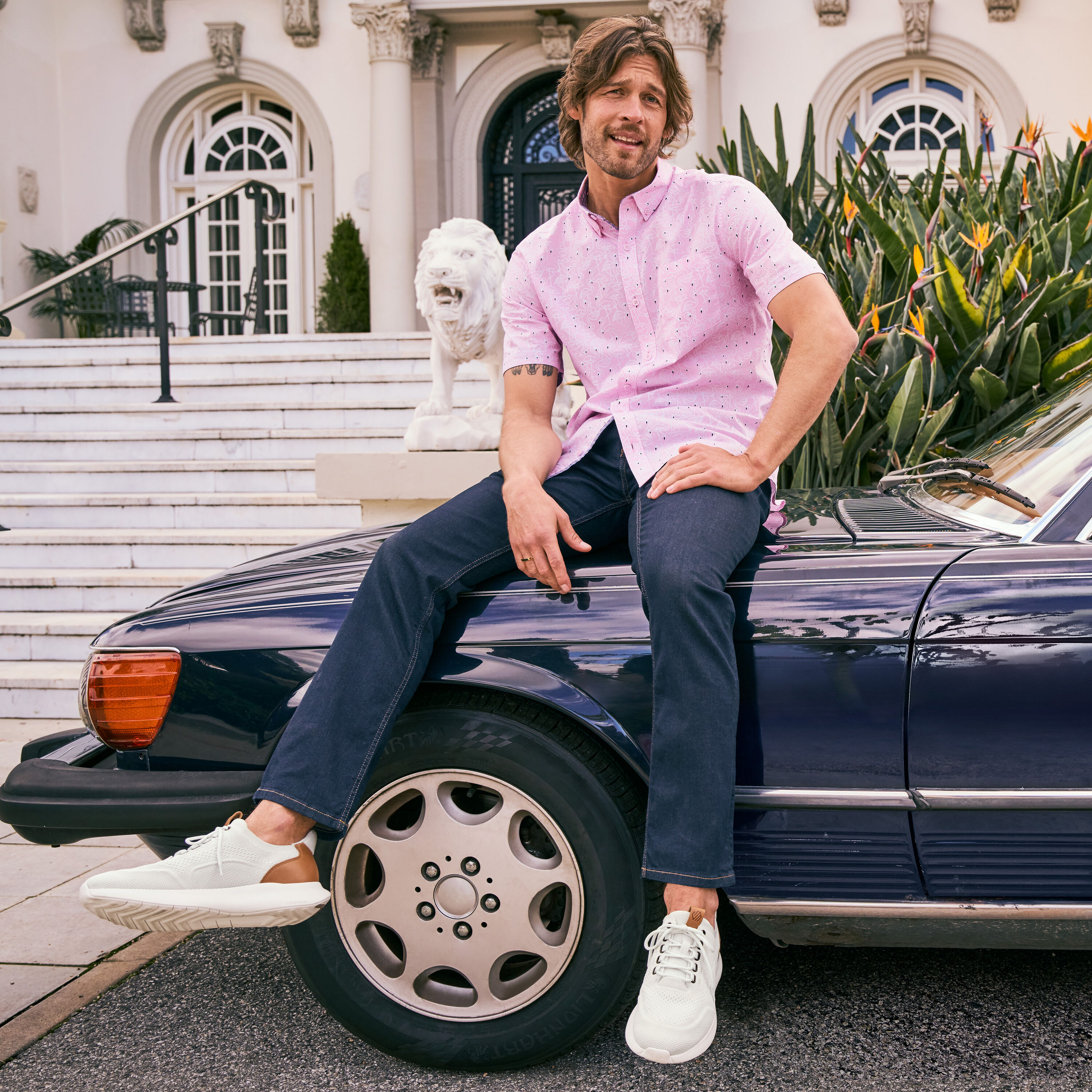 Johnston & Murphy Mens 12M Amherst 2.0 Knit Plain Toe White 25-0738 Men main image 3