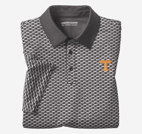 Collegiate XC+&trade; State Print Polo - University of Tennessee - Black