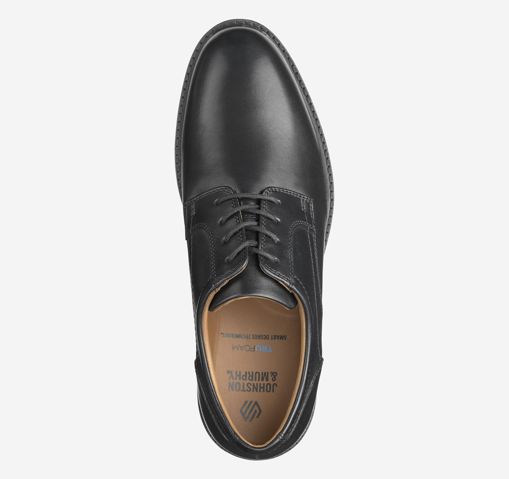 Men's Mason Plain Toe in Black Full Grain | Johnston & Murphy