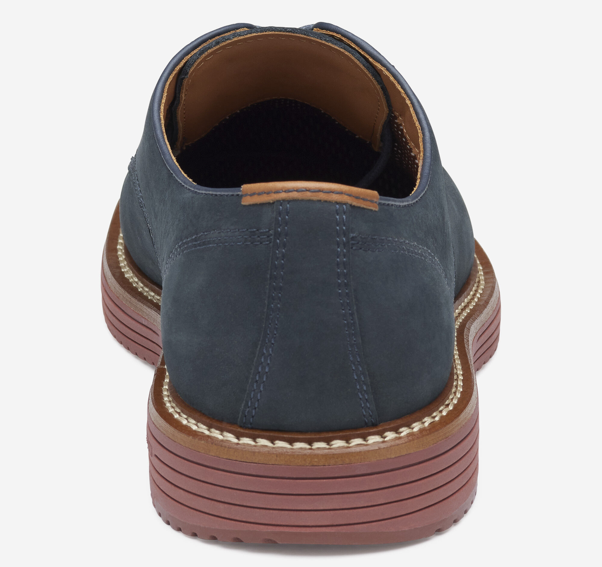 Men's Upton Plain Toe in Navy Nubuck | Johnston & Murphy