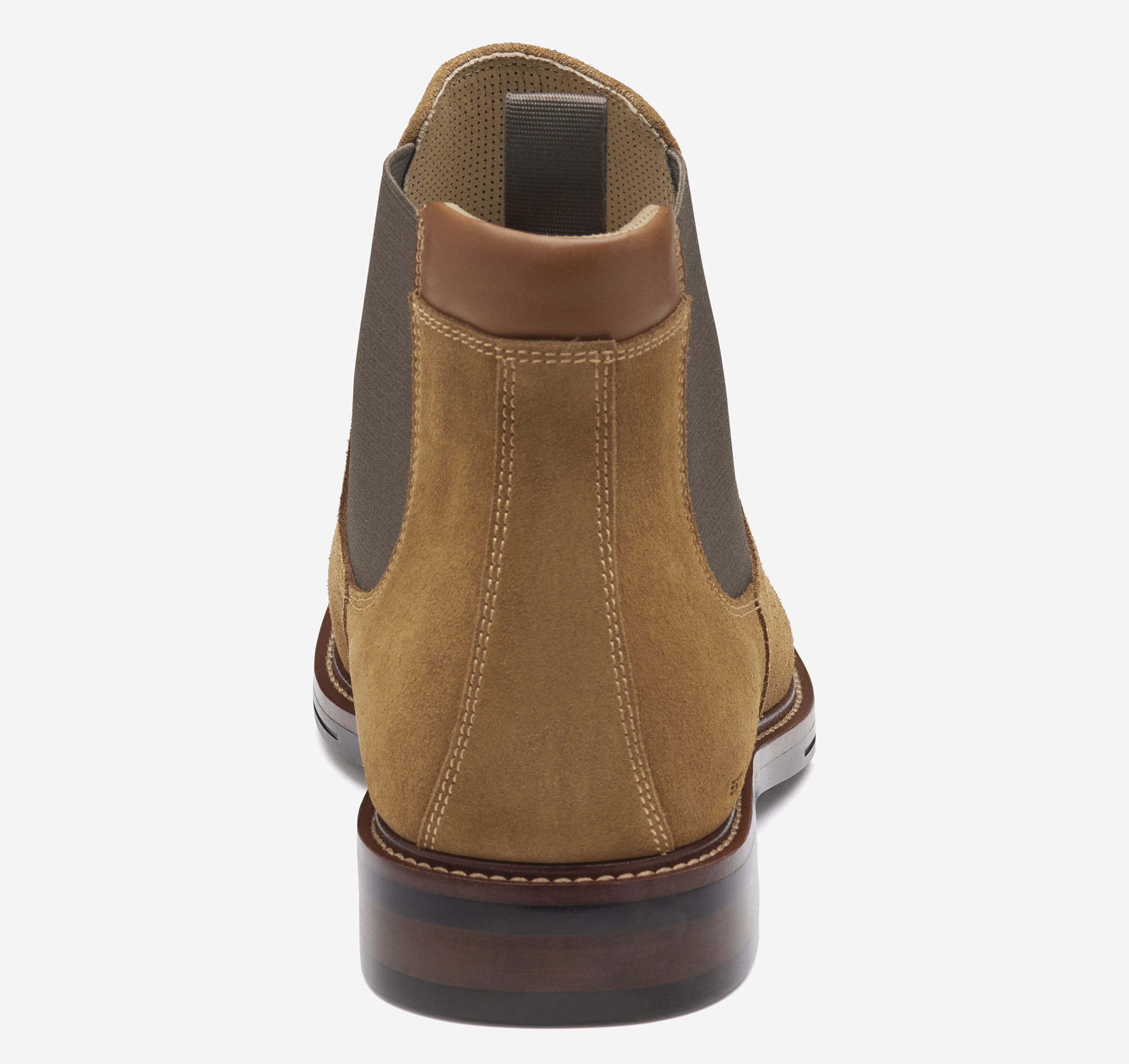Johnston & Murphy Dark Brown Suede Leather Pull On Chukka Chelsea Boots Size 10 Johnston & Murphy Calder Chukka Brown Oiled Suede - Sherman  main image 3