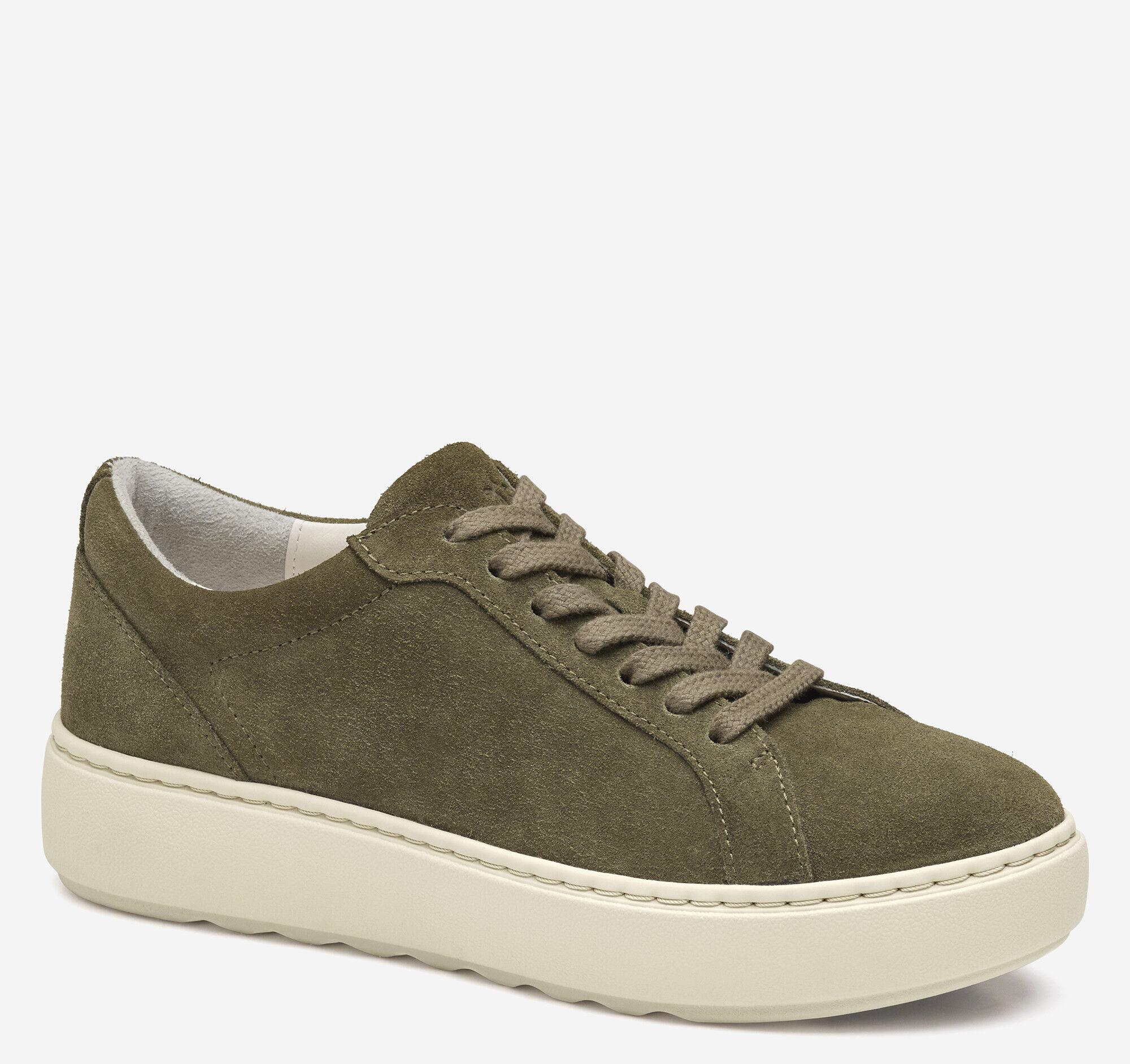 Women's Cammie Lace-Up in Olive Suede | Johnston & Murphy