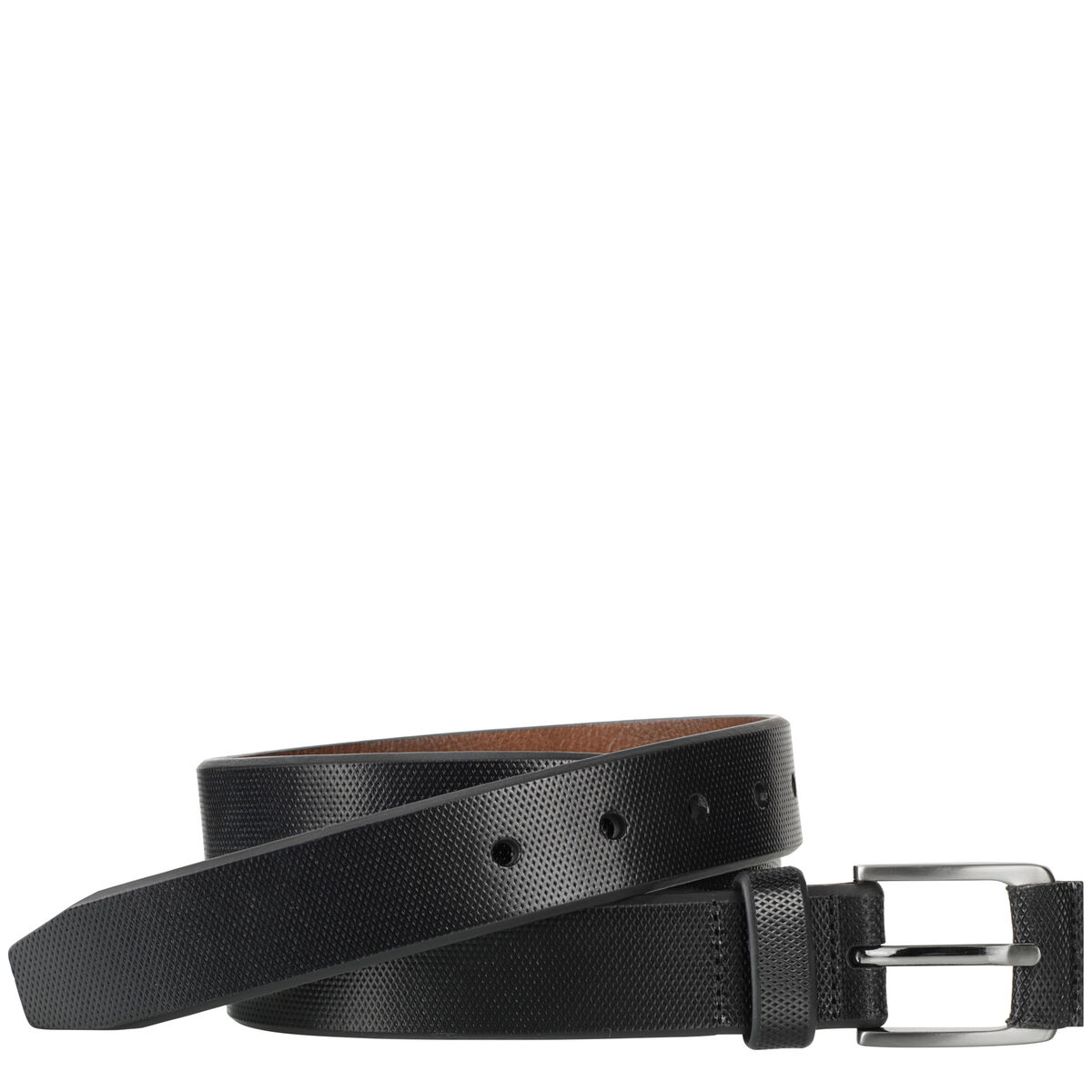 Textured Wrap-Buckle Belt image number null