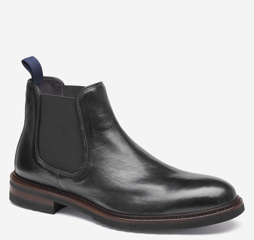 Hartford Chelsea Boot - Black Italian Full-Grain Leather