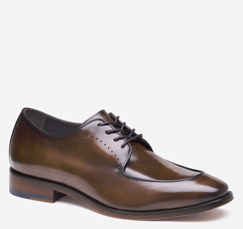 Arrister Moc Toe Lace-Up - Tan Italian Full-Grain Leather