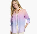 Ombre Button-Front Shirt image number null