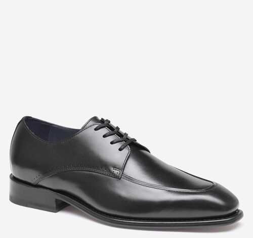 Ashton Moc Toe Lace-Up - Black Hand-Finished Full-Grain Leather