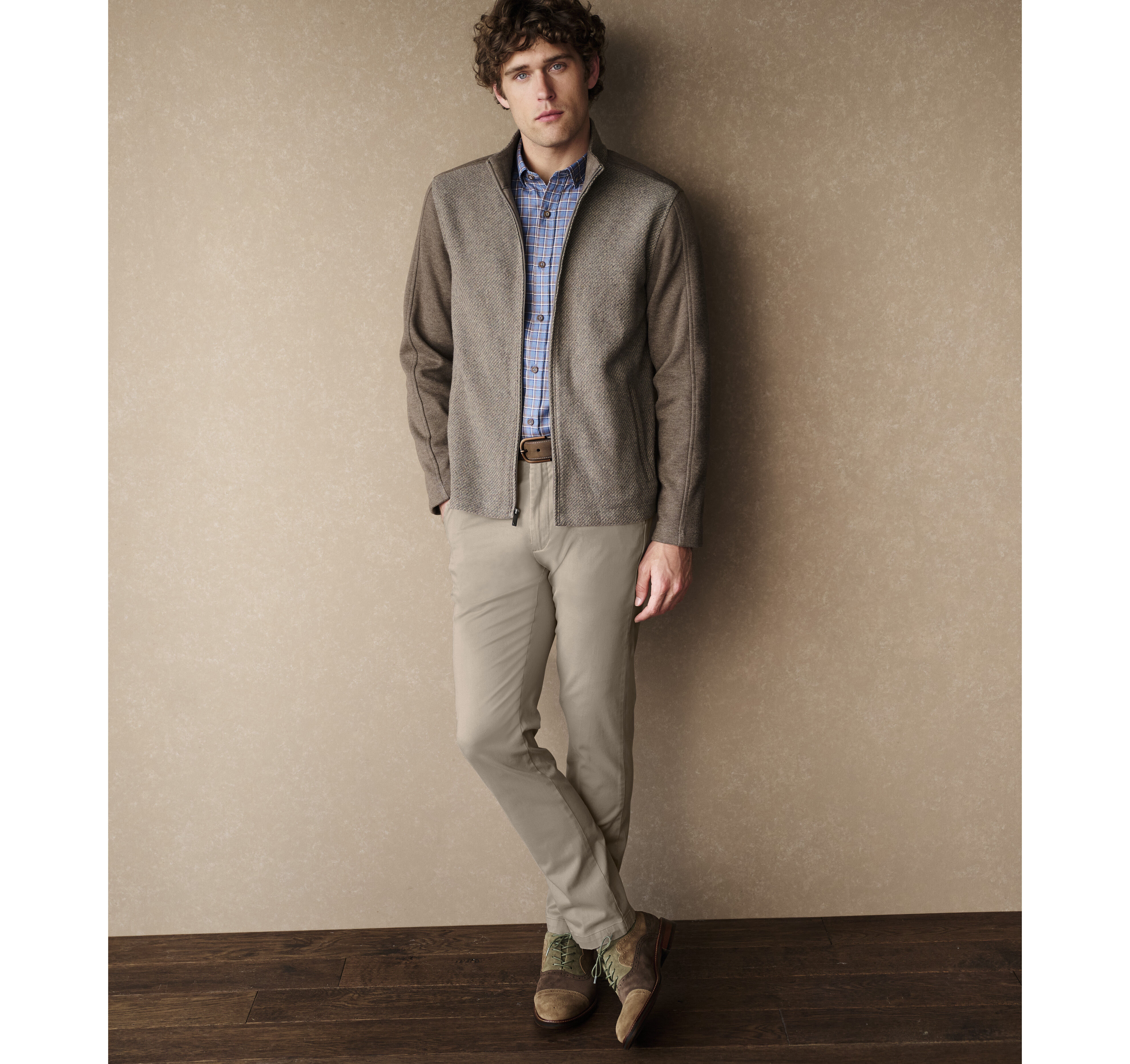 Brushed Twill Full-Zip