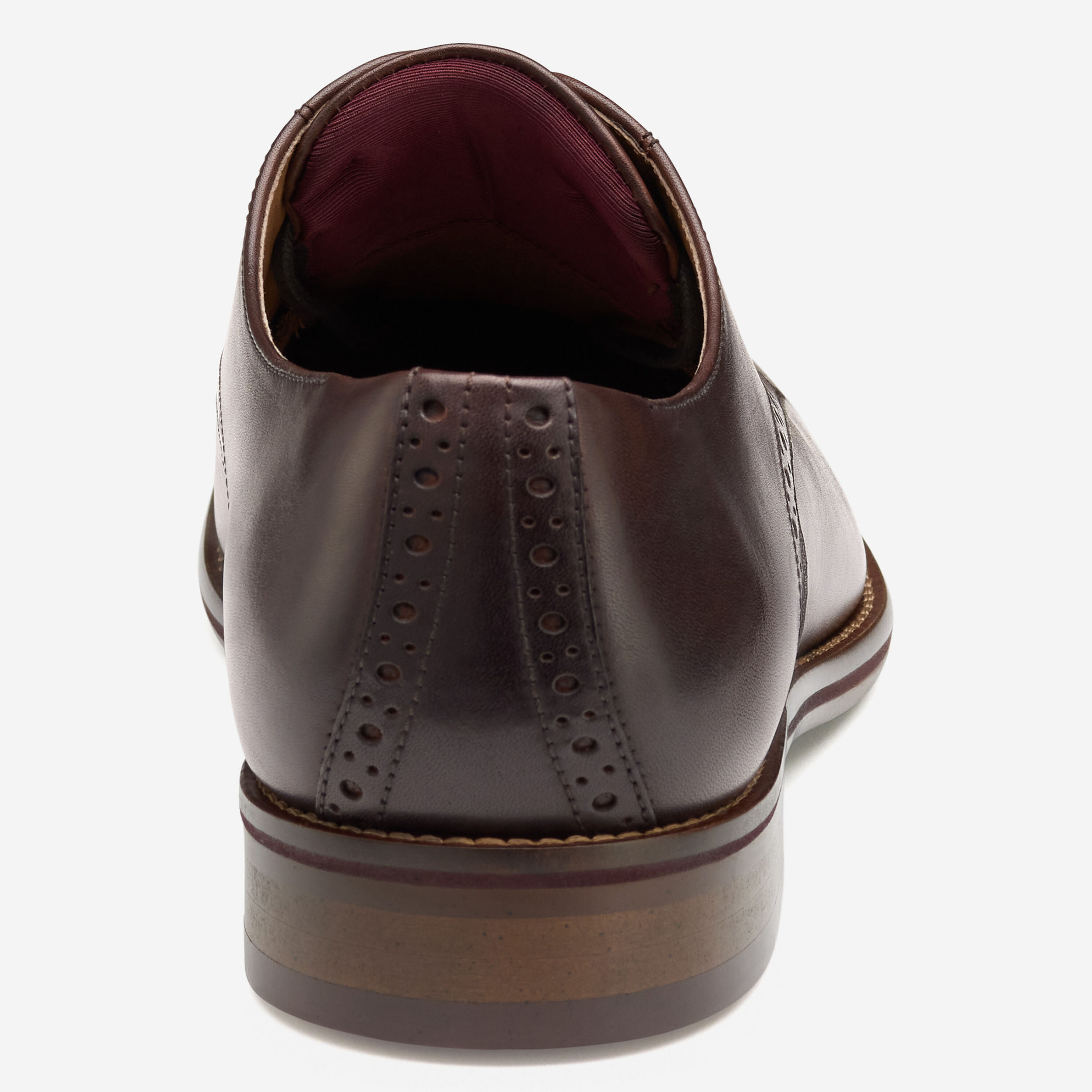 Conard's Spring Men's Conard 2.0 Plain Toe in Mahogany Full Grain | Johnston & Murphy
