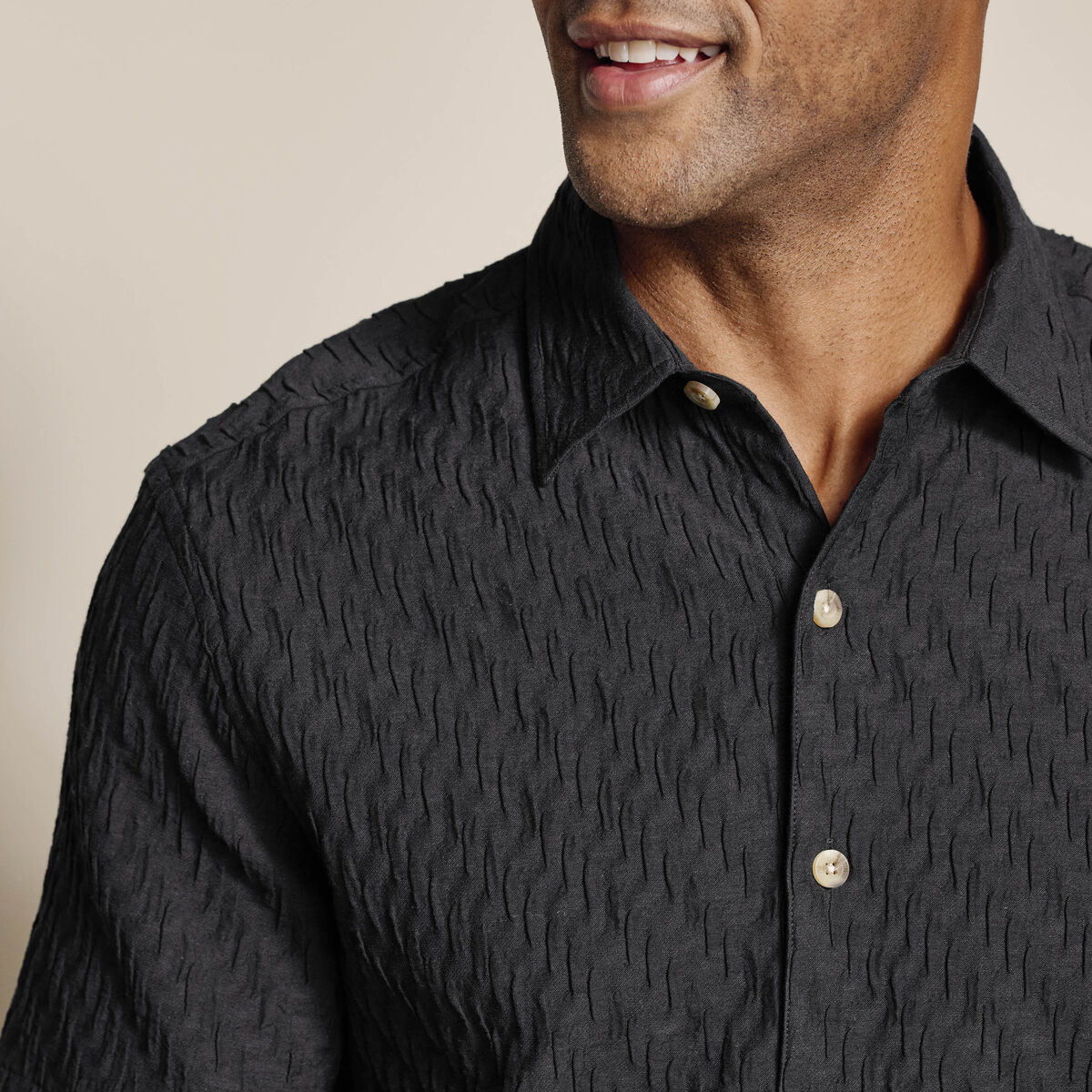Monterey Textured Short-Sleeve Shirt image number null