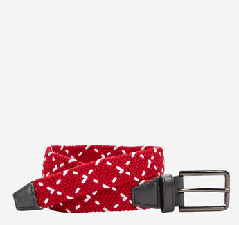 Game Day Woven Stretch-Knit Belt