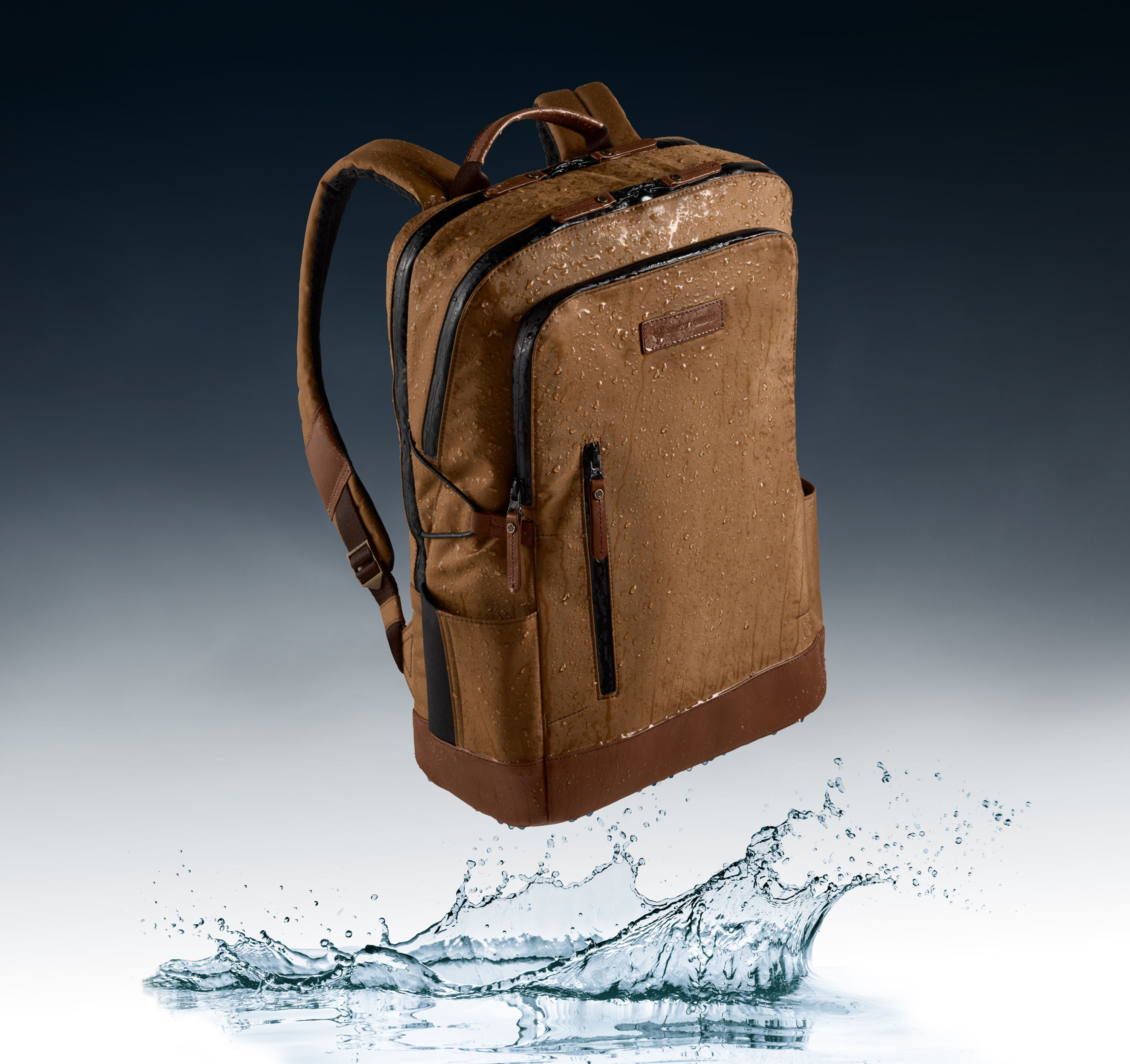 brompton hudson leather backpack Men's Hudson Waterproof Backpack