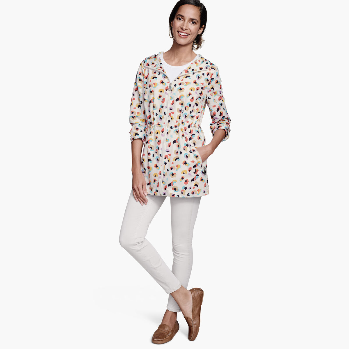 Leopard-Print Anorak image number null