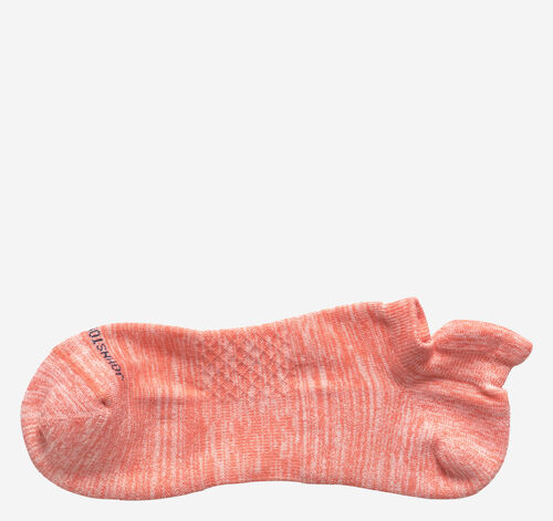 First In Comfort Ankle Socks - Coral Space-Dye