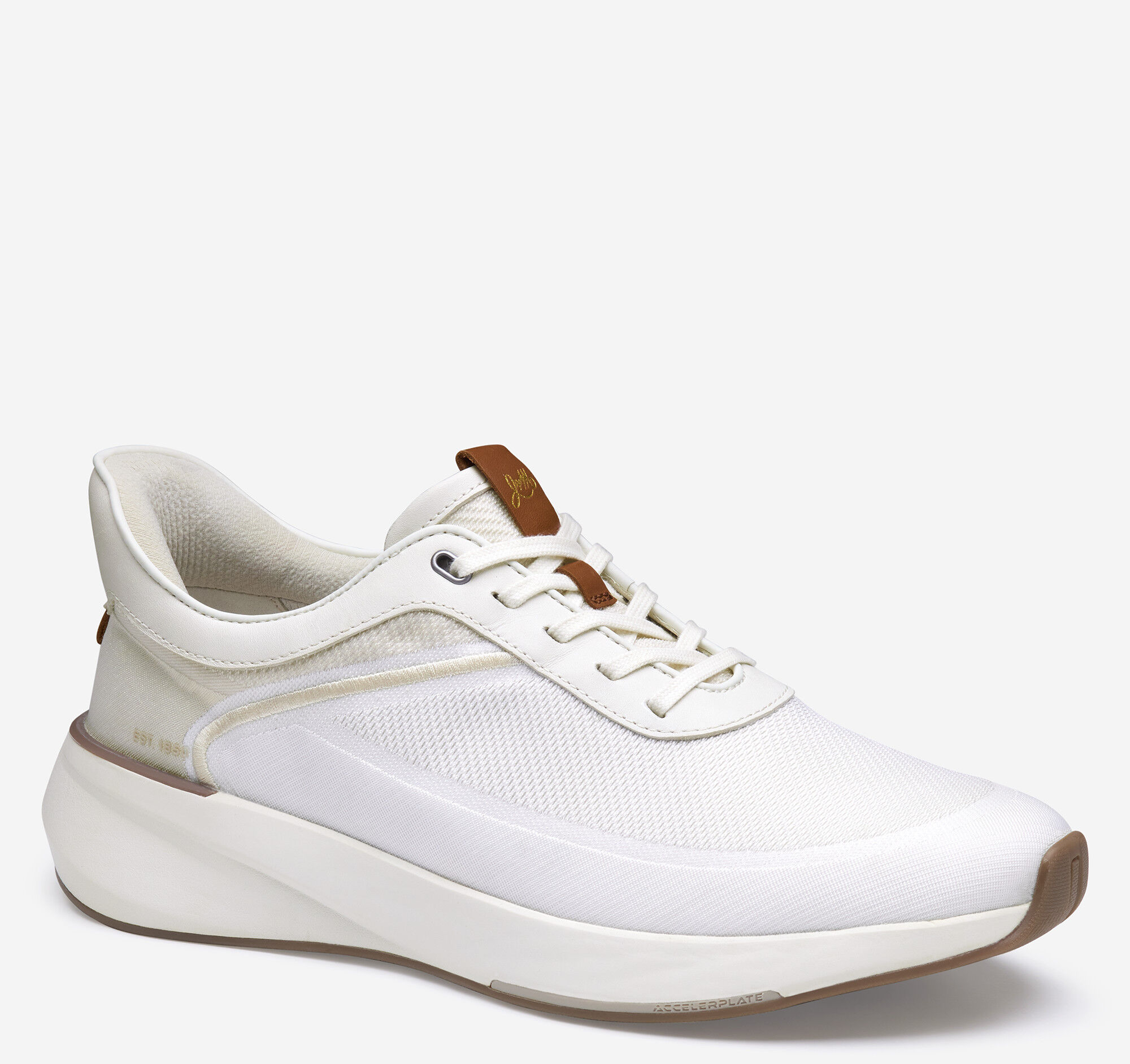 THE TOÉ Shard Knit Down white Men's Surge Knit U-Throat | Johnston & Murphy