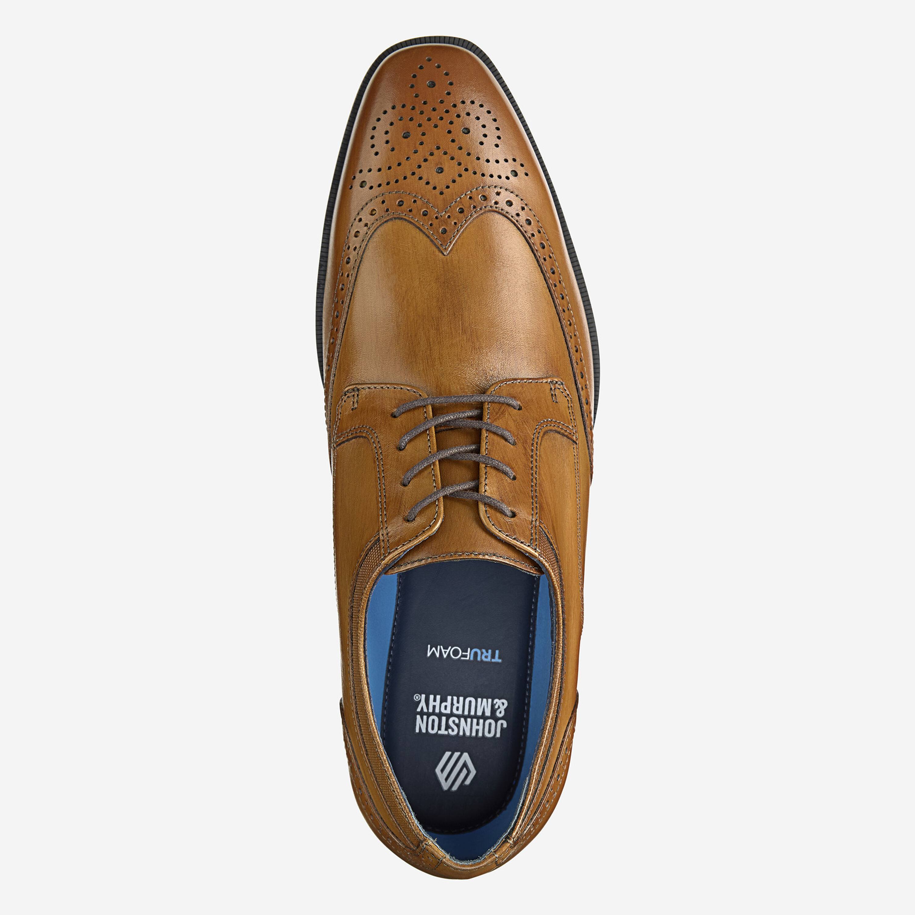 Johnston & Murphy Gibbons wingtip leather derby dress shoes Men main image 4