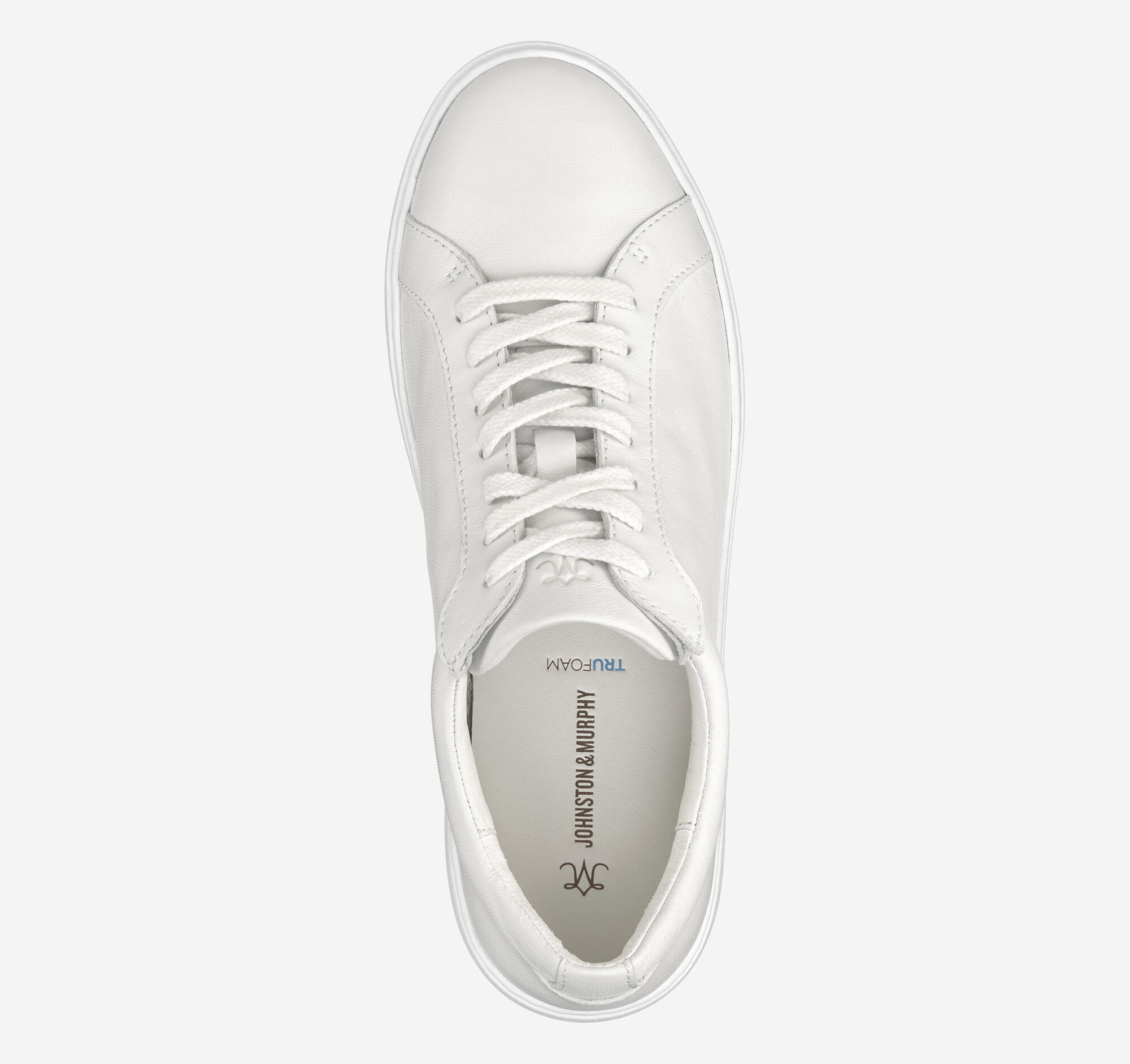 Women's Cammie Lace-Up in White Tumbled Full Grain | Johnston & Murphy