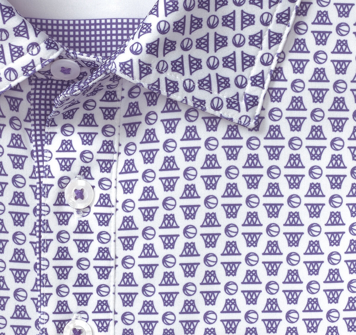 Game Day XC+&trade; Basketball Print Polo image number null