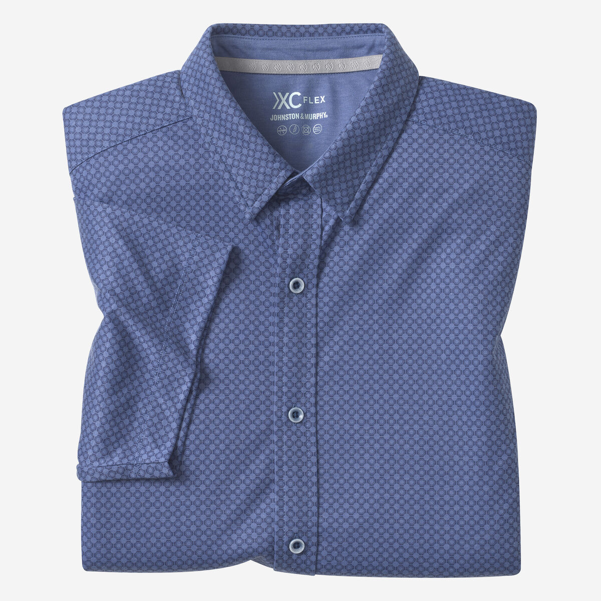 XC Flex&reg; Short-Sleeve Print Knit Shirt image number null