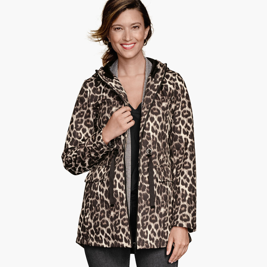 Animal-Print Soft Shell Jacket image number null