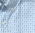 Cotton-Linen Short-Sleeve Print Shirt image number null
