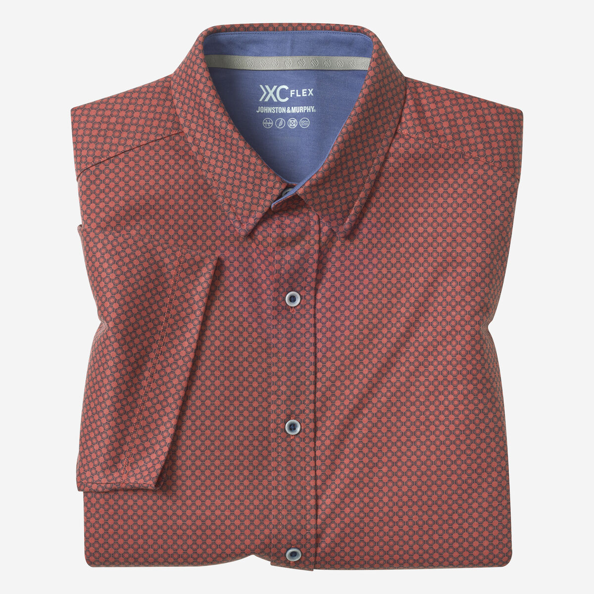 XC Flex&reg; Short-Sleeve Print Knit Shirt image number null