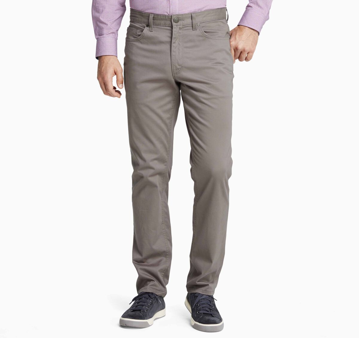 Slim Fit Five-Pocket Pants image number null